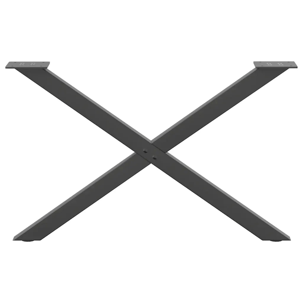 Gambe per Tavolino da Caffè a Forma di X 2 pz Antracite 70x(42-43) cm Acciaio 4012906