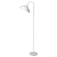 Piantana Contemporanea Swan Metallo Bianco Acrilico 1 Luce E27