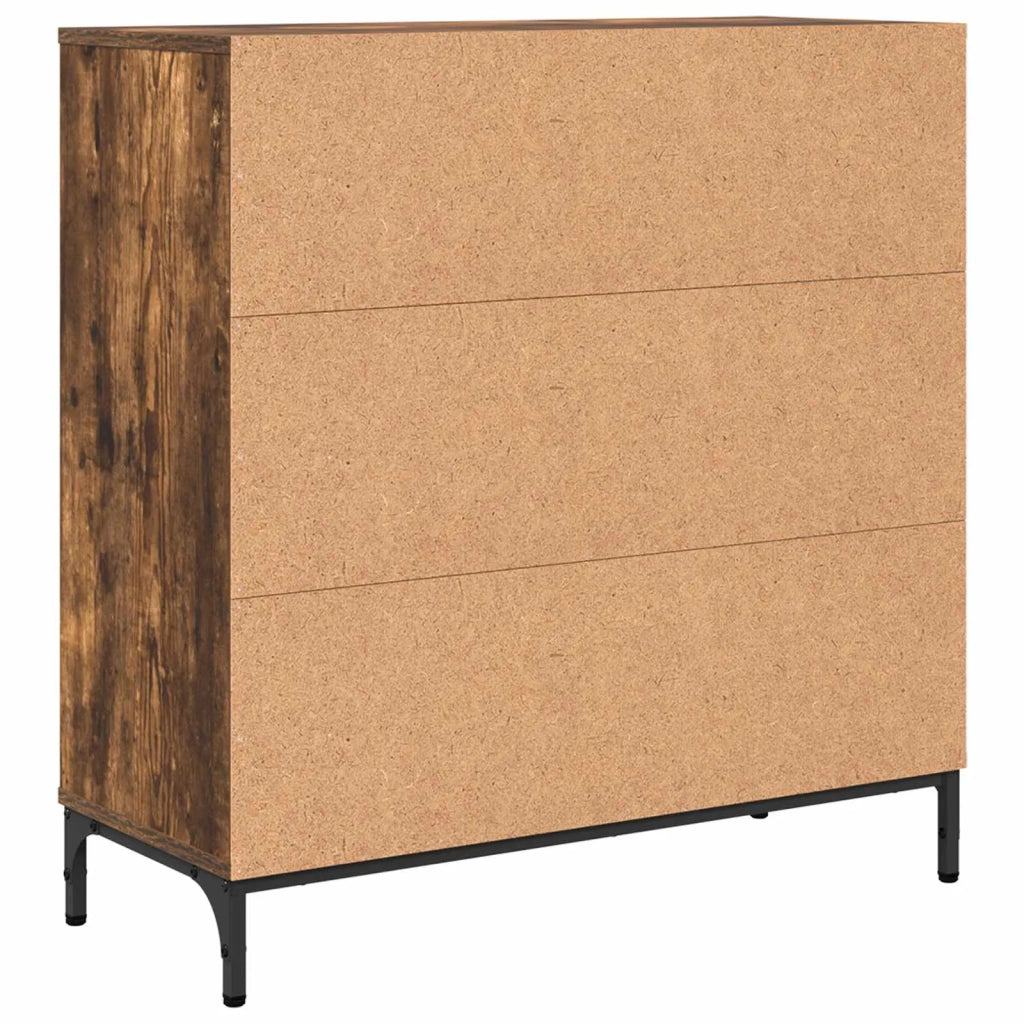 Credenza Rovere fumé 79,5 x 33 x 82 cm Legno multistrato 883439