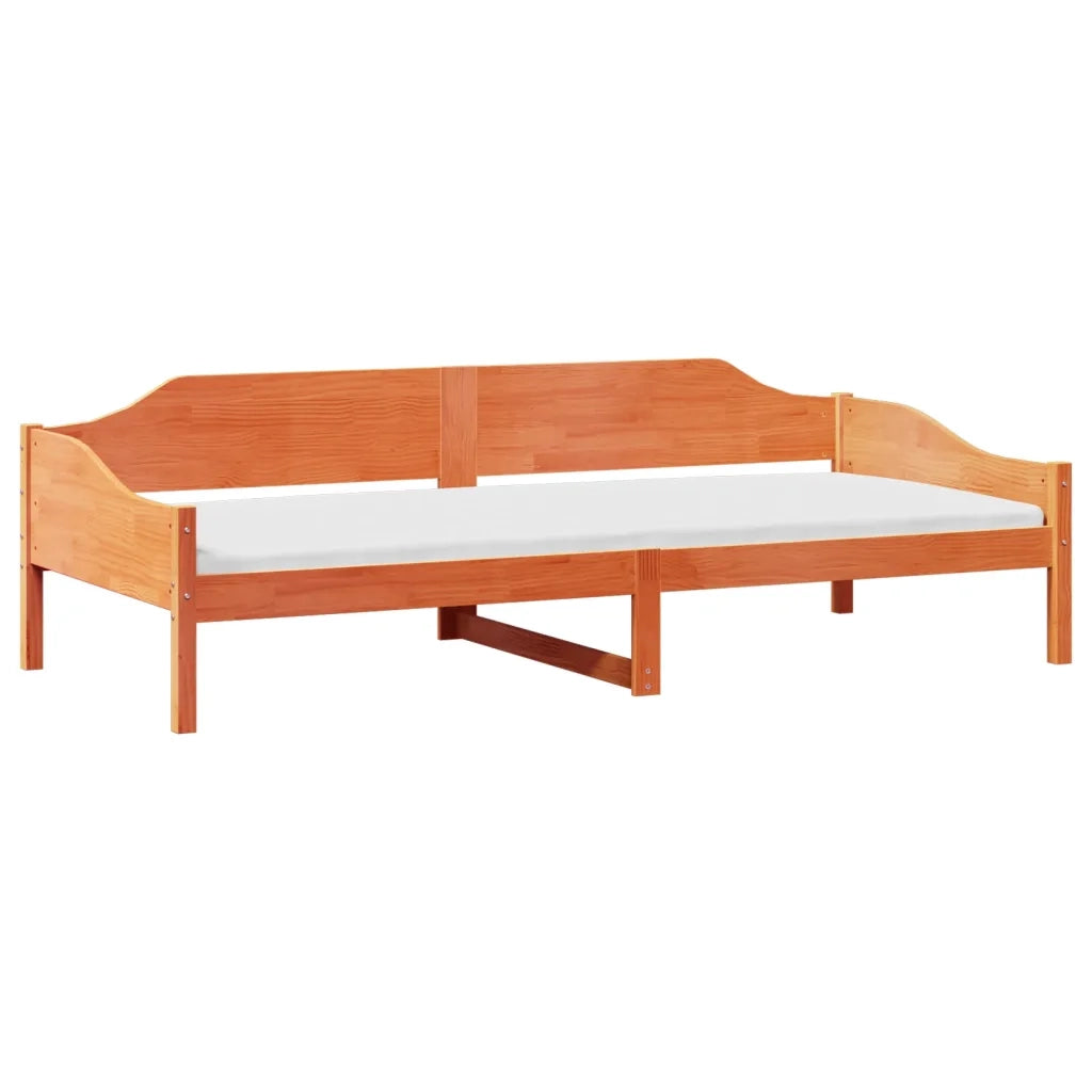 Letto senza Materasso-Struttura Letto Marrone Cera 80x200 cm Legno di Pino 988143