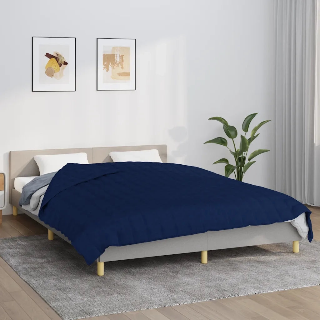 Coperta Ponderata Blu 200x200 cm 13 kg Tessuto 350743
