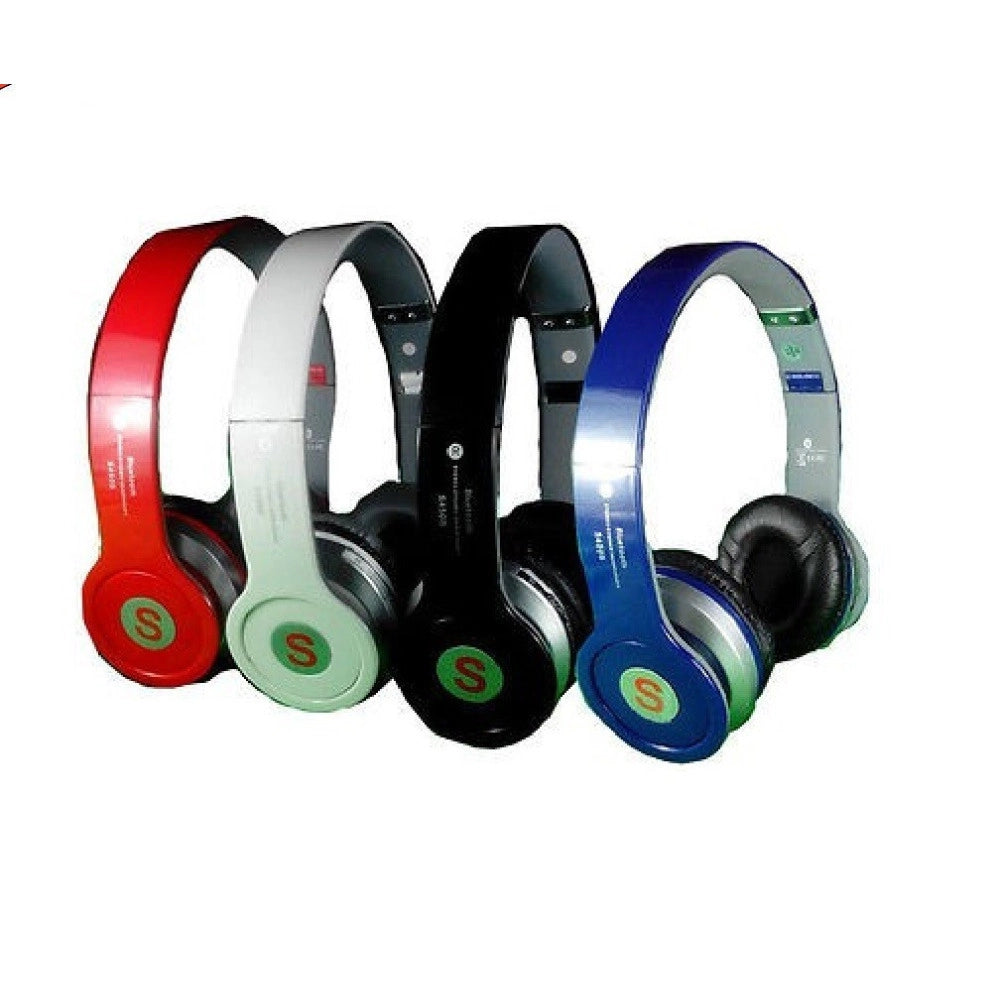 Trade Shop - Cuffie Headphones S450 Stereo Pc Mp3 Game Sport Pieghevoli Bluethoot Smartphone -
