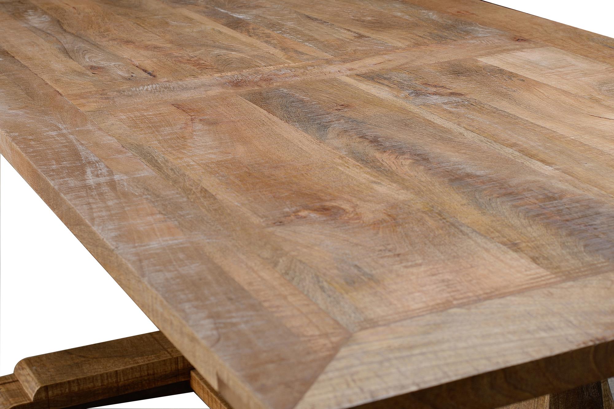 Tavolo da pranzo 8 in legno di mango naturale 2 metri