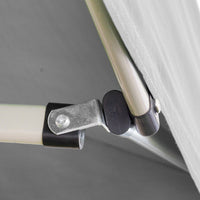 Gazebo Richiudibile Pieghevole 3x2m in Acciaio e PVC Impermeabile Bianco