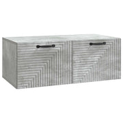 Mobile Porta TV da Muro Grigio Cemento 78,5 x 41 x 30 cm