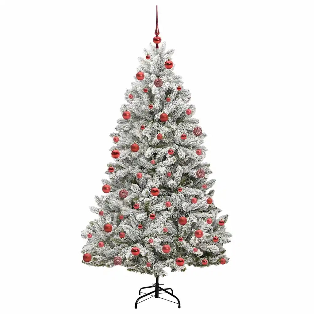 Albero di Natale | Decorazioni natalizie artificiale con 300 LED Verde e Bianco 180 cm
