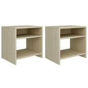 Comodini Rovere Sonoma 2 pz 40x30x40 cm in Truciolato  cod mxl 74087