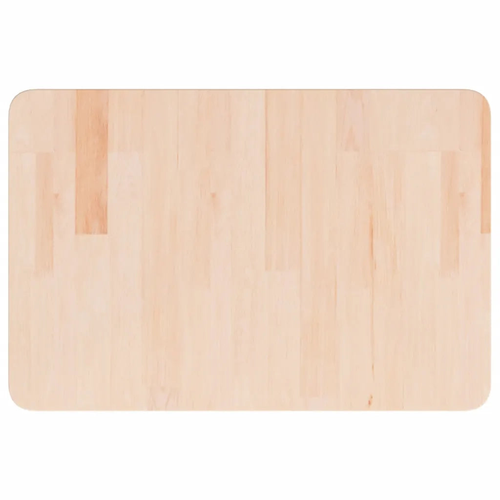 Piano Bagno 60x40x2,5 cm in Legno Massello Non Trattato 342940
