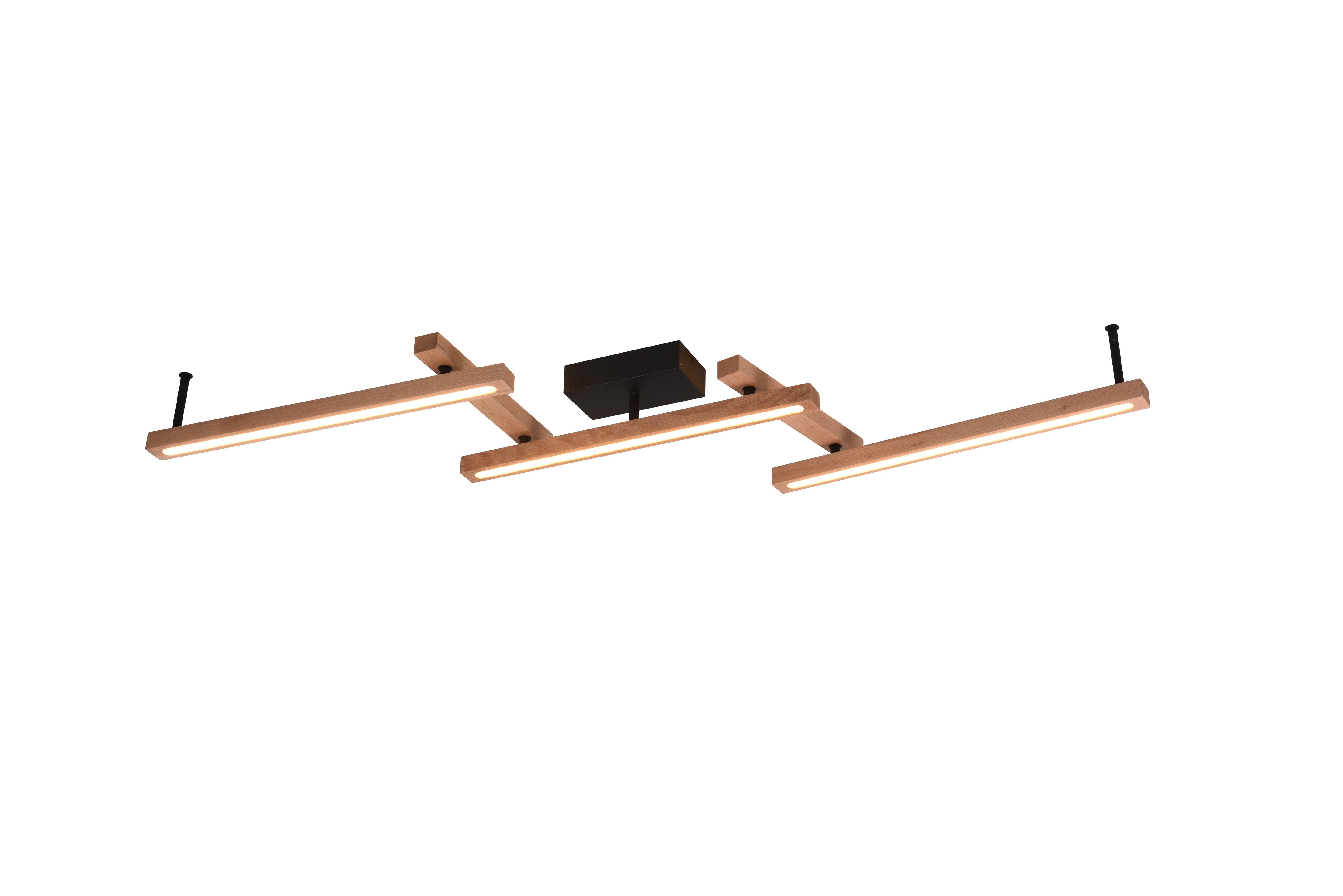 Plafoniera LED Blackpool colore di legno