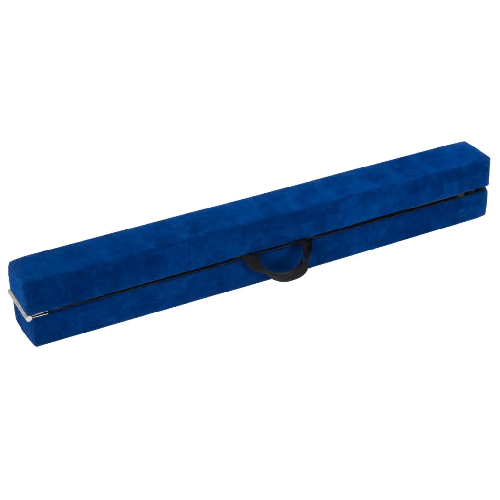 Trave di equilibrio pieghevole 240 x 10 x 7,5 cm sicurezza rinforzata design portatile pelle scamosciata blu 20_0013296