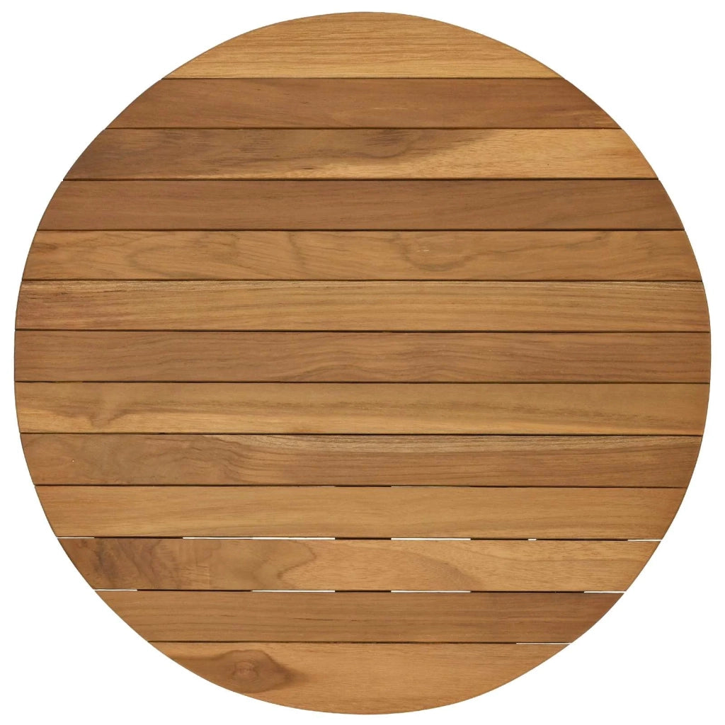 Piano del tavolo Ø 50 x 3,5 Rotondo Legno di teak solido 42033150