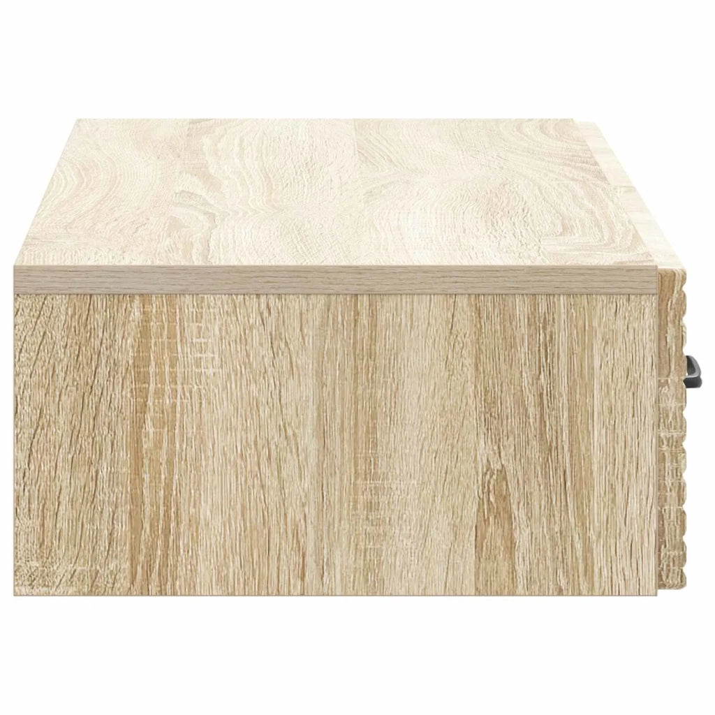 Tavolino da Parete Laterale Rovere Sonoma 87,5 x 34,5 x 17 cm 898667