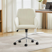 Sedia da ufficio girevole ergonomica con altezza regolabile e schienale imbottito