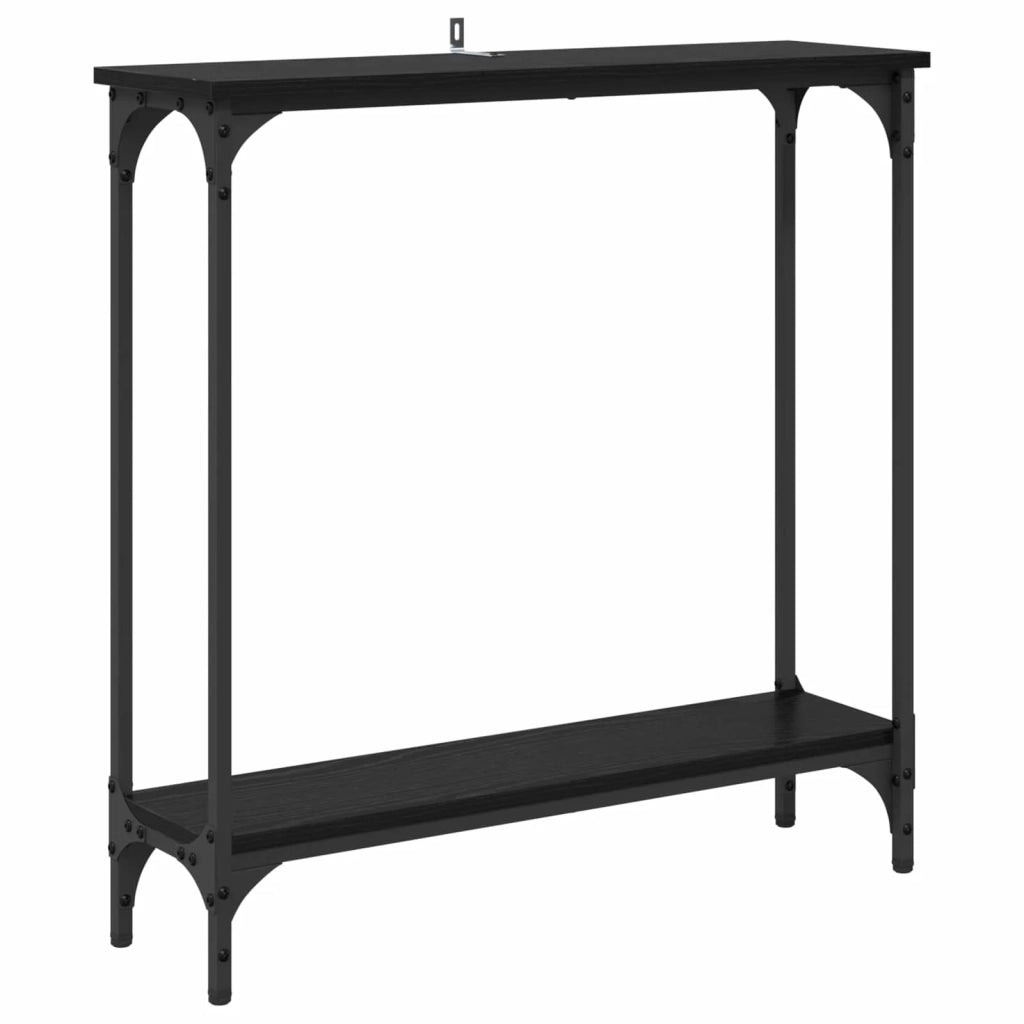 Tavolo consolle Rovere Nero 75 x 22,5 x 75 cm 882195