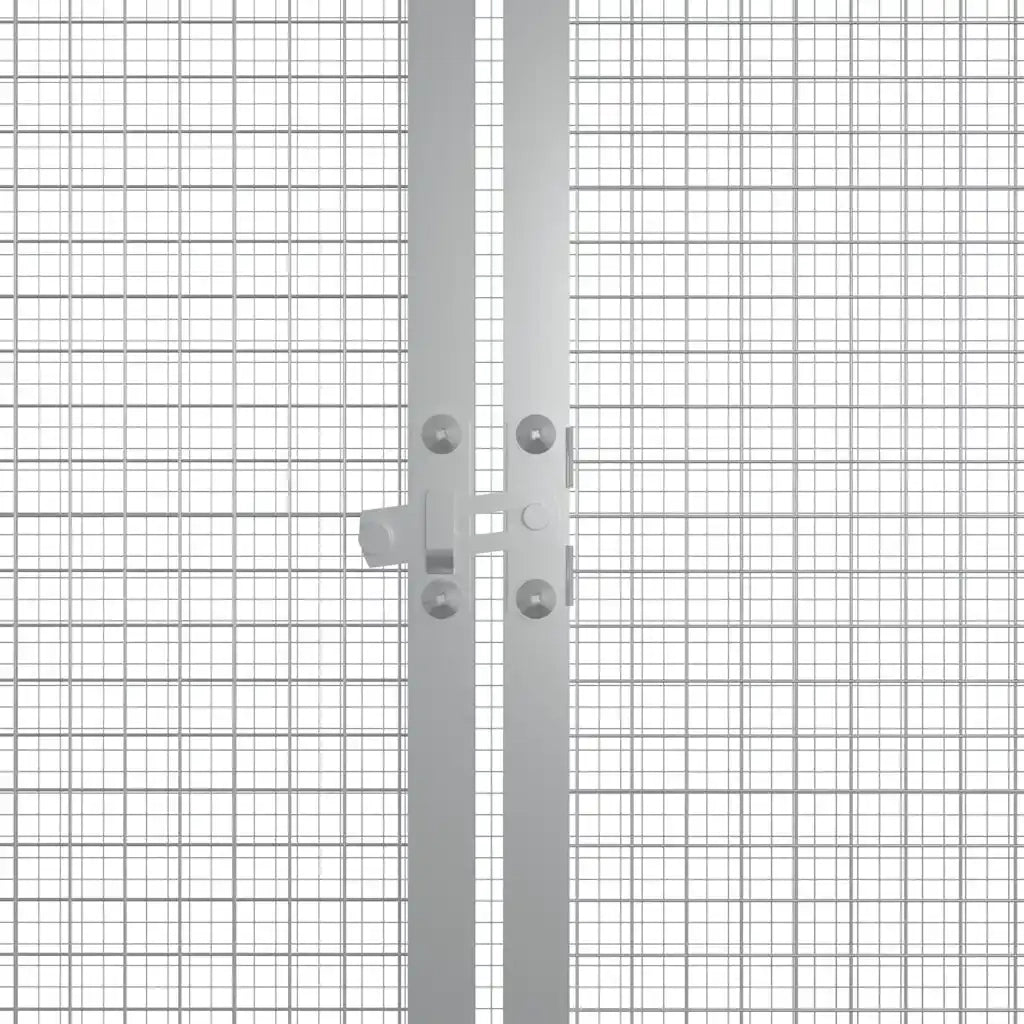 Gabbia per Polli grigio 200x91x100 cm Acciaio Zincato cod mxl 52826