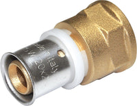 Raccordo diritto femmina diam.1/2x16 a pressare per multistrato