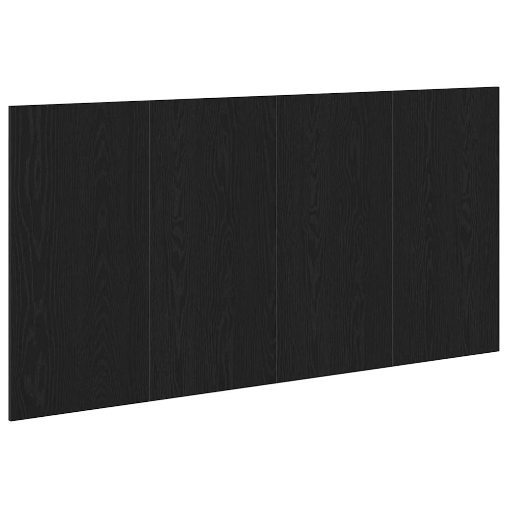 Testiera del letto Rovere Nero Legno ingegnerizzato 862736
