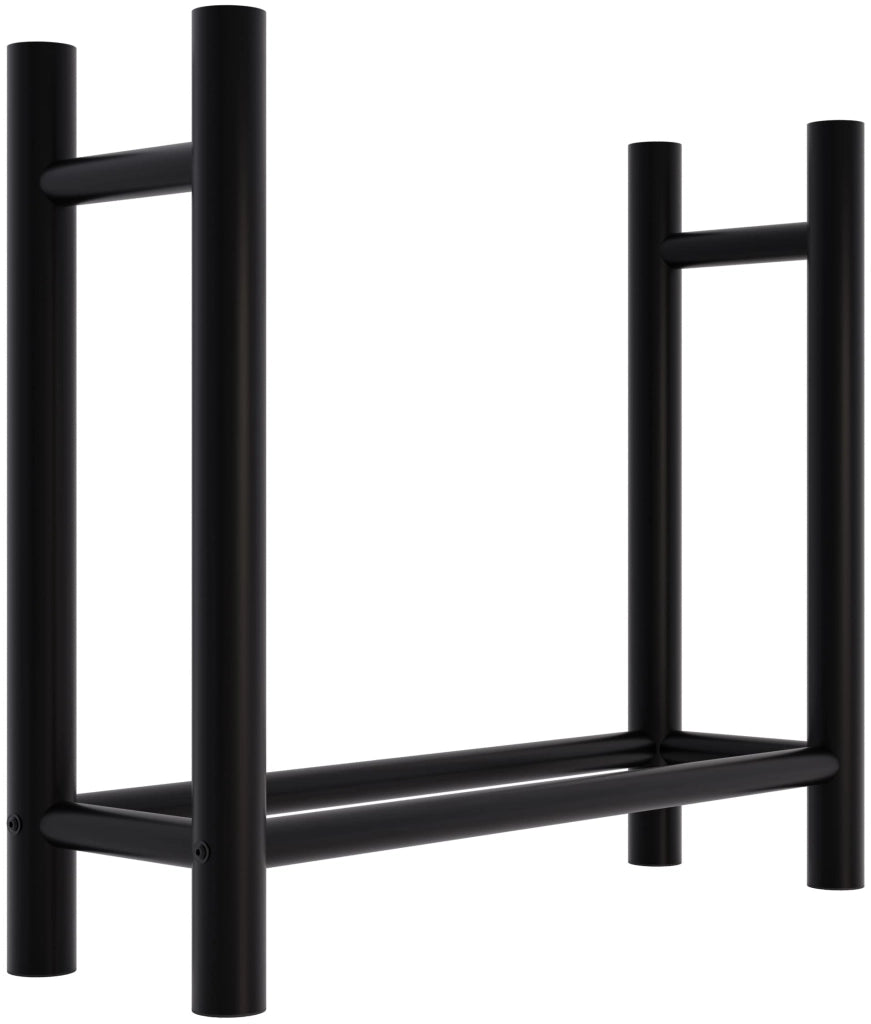 Porta legna da ardere Medya nero rotondo,30x80x80 cm