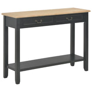 Tavolo Consolle Nero 110x35x80 cm in Legno cod mxl 16825