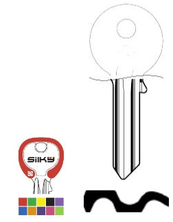 SILCA SILKY CHIAVE UL050 DZ1 (5 NUOVI COLORI ASSORTITI) confezione da PEZZI 100