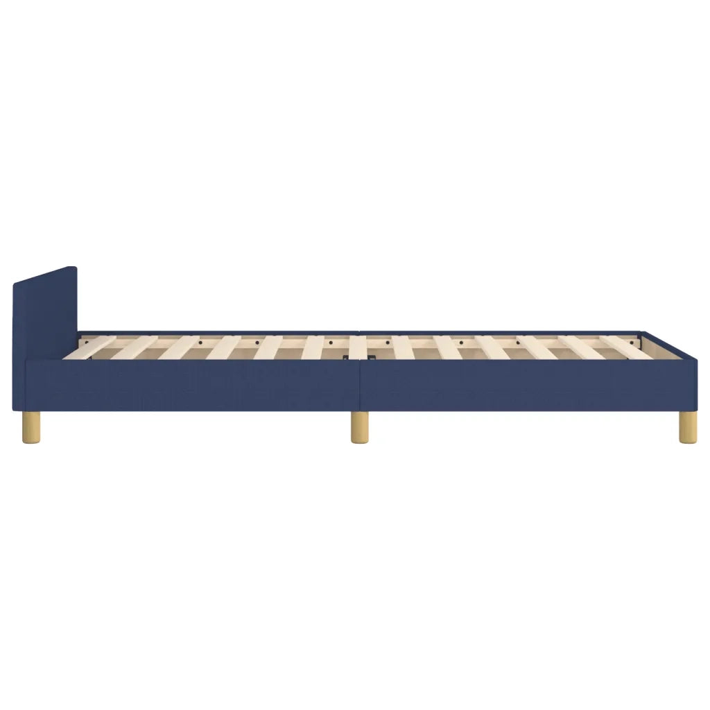Giroletto senza Materasso Blu 90x190 cm in Tessuto