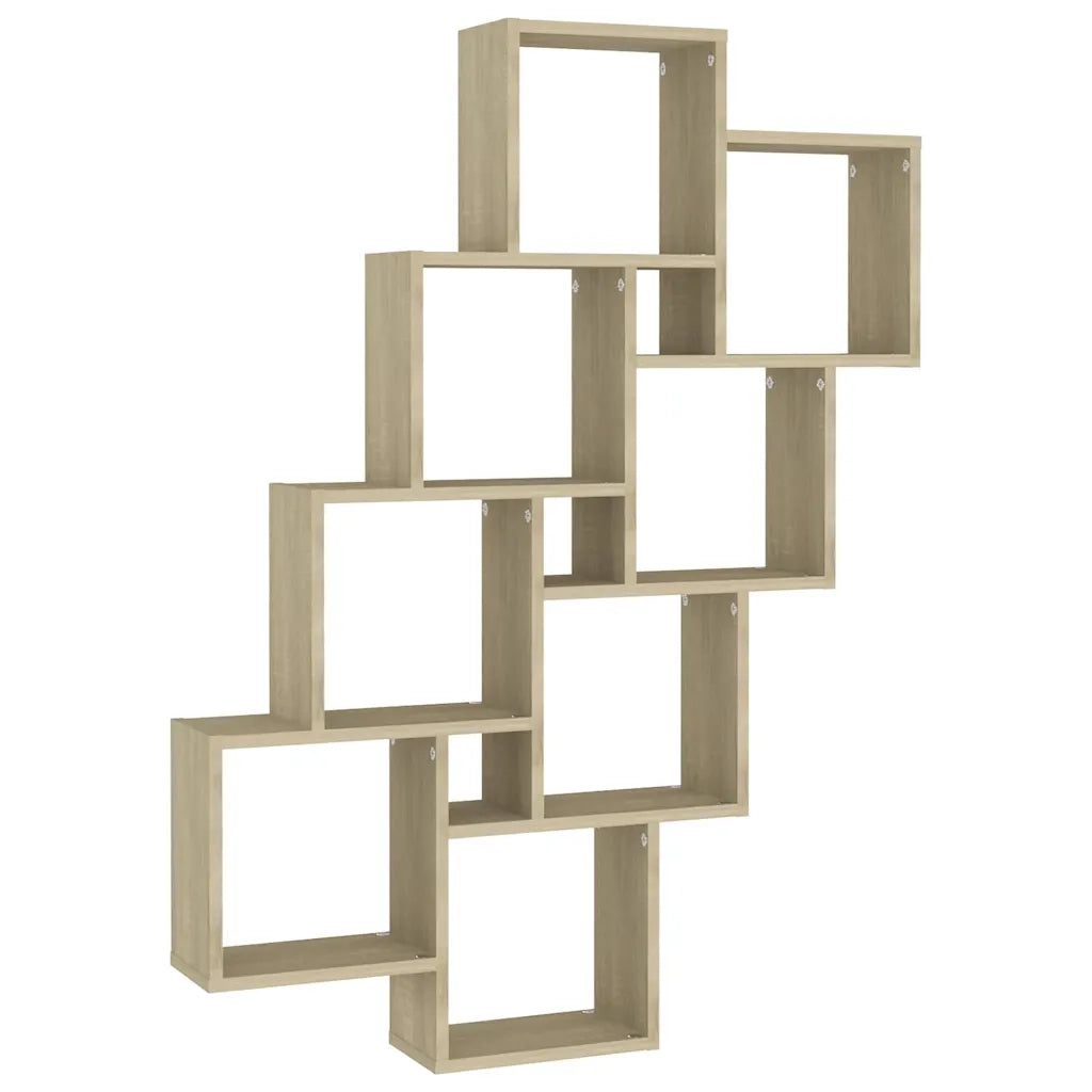 Mensola Parete Cubo Rovere Sonoma 90x15x119cm Legno Multistrato 807181