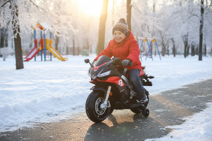 Moto Elettrica per Bambini 12V con Licenza Aprilia RSIV Small Nera