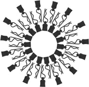Clip di corpo 30 pezzi - Plastica/Acero inossidabile - Per Traxxas/Redcat/HPI - Ricambi - Diametro 1 mm - Nero - Bodypins
