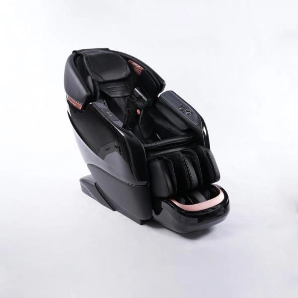 Poltrona massaggiante full body con riscaldamento, guida SL, Bluetooth, Nero