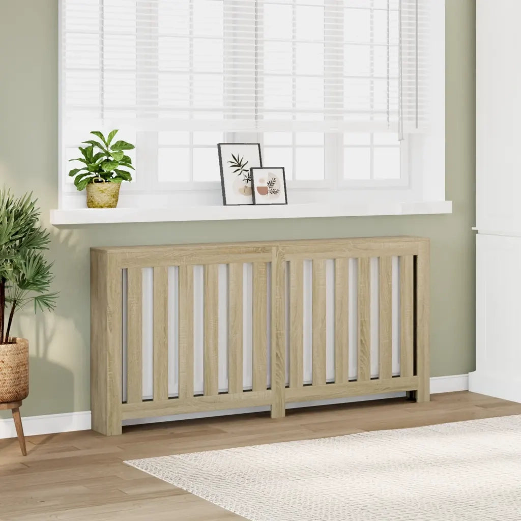 vidaXL Copertura Termosifone Rovere 175x20x82 cm in Legno Multistrato