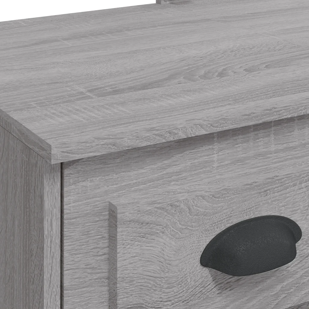 Toeletta | Tavolo da Trucco con Luci LED Grigio Sonoma 90x42x132,5 cm