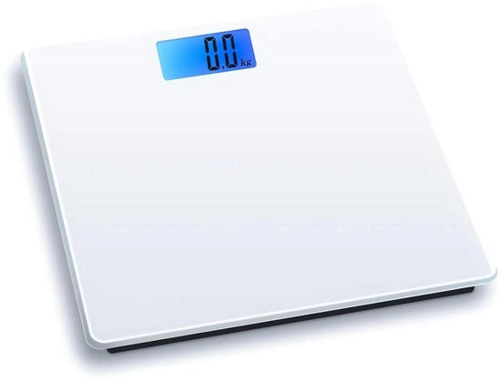Pesa Elettronica Digitale per Peso Corporale - Capacità 180kg con Display Illuminato - 28x28cm