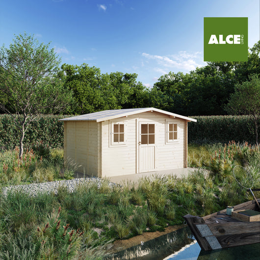 Casetta Lione Express 400X300 Cm Porta Singola Finestrata + 2 Finestre Senza Pavimento