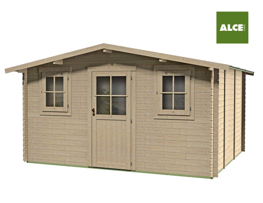 Casetta Lione Express 400X300 Cm Porta Singola Finestrata + 2 Finestre Senza Pavimento