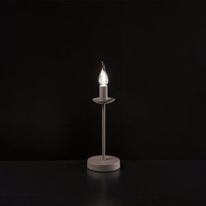 Abatjour Contemporaneo Ducale Metallo Tortora 1 Luce E14