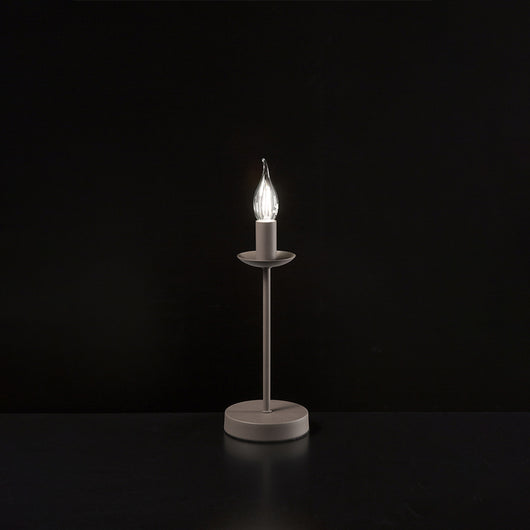 Abatjour Contemporaneo Ducale Metallo Tortora 1 Luce E14