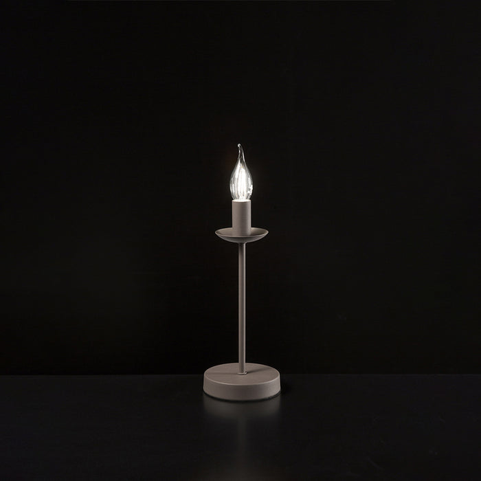 Abatjour Contemporaneo Ducale Metallo Tortora 1 Luce E14