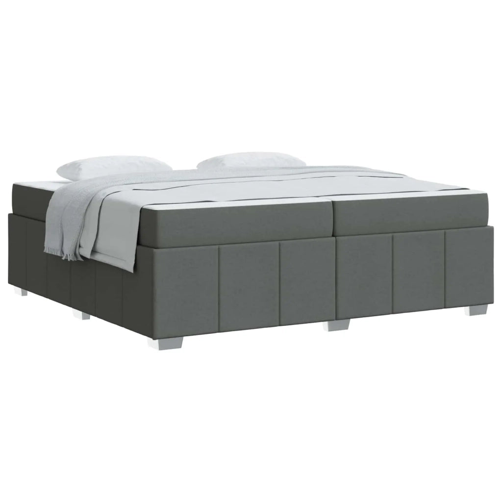 Struttura del letto Grigio scuro 200 x 200 cm Tessuto 3398308