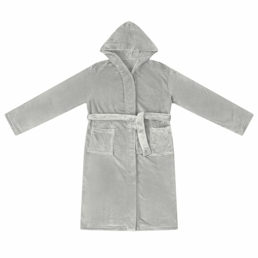 Accappatoio con Cappuccio Grigio xxxl Flanella CFW6727541