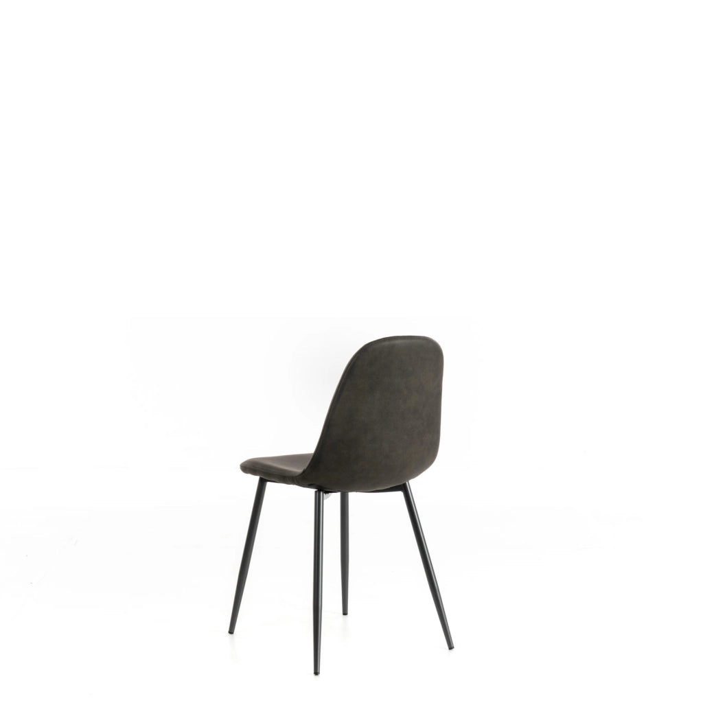 4x Sedia in similpelle 44cm x 50cm H. 84cm