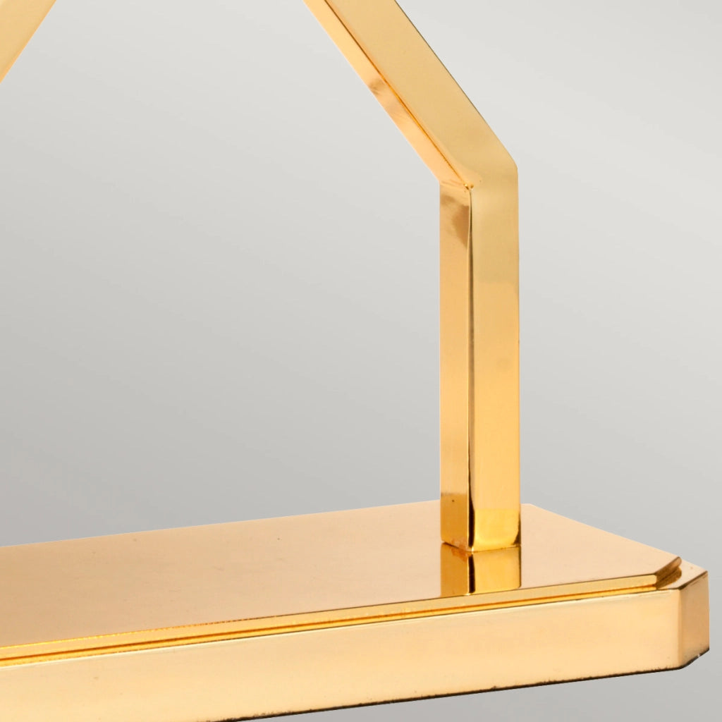 Lampada da tavolo oro paralume blu Cross E27 60W Elstead