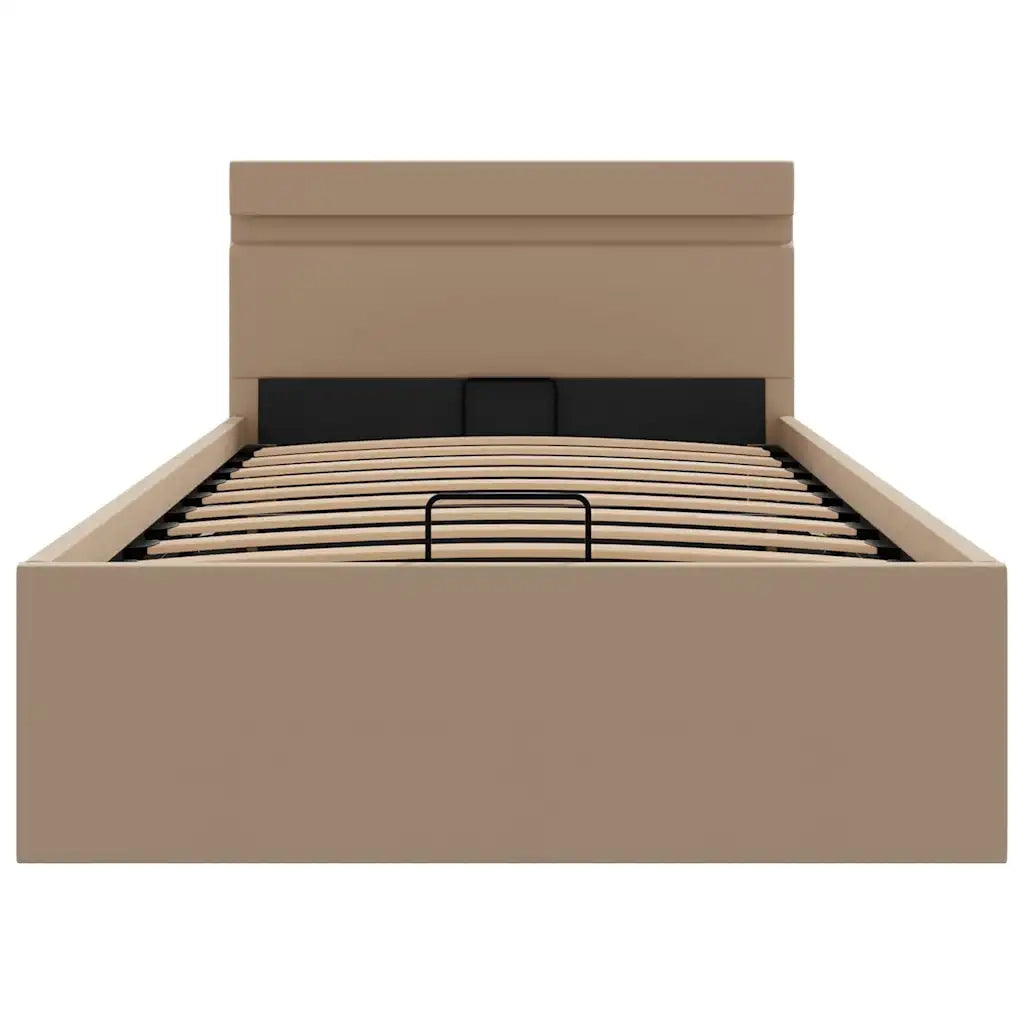 Giroletto Idraulico con LED Cappuccino Similpelle 100x200cm 285559