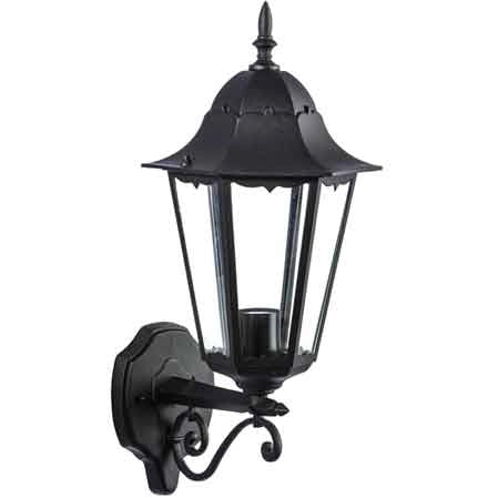 LANTERNA DA PARETE 'ERMES UP' Colore Nero
