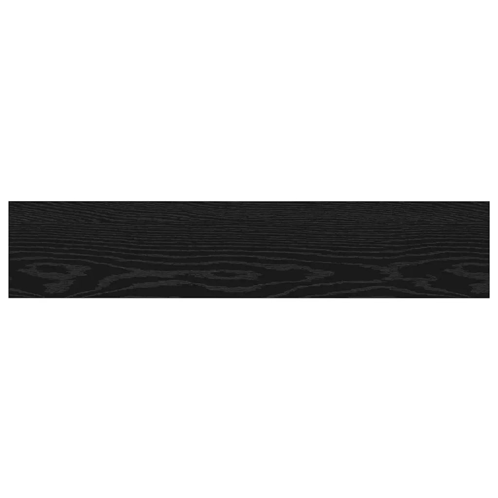 vidaXL Scaffale 4 pcs Nero 100 x 20 x 1.5 cm Legno multistrato