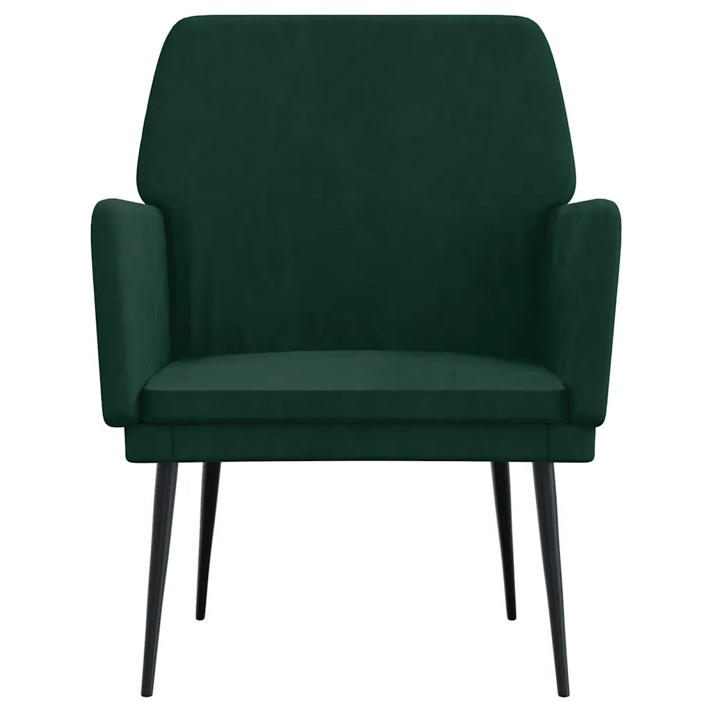 Poltrona Verde Scuro 62x79x79 cm Velluto 351374