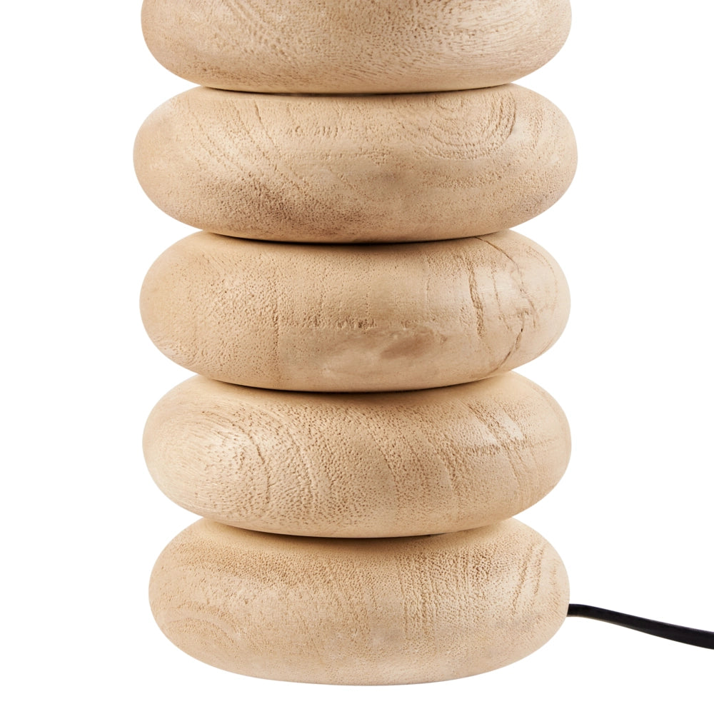 Lampada da tavolo a stelo con paralume in tessuto e base in in metallo beige chiaro Design moderno Soggiorno