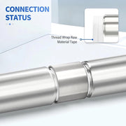 Connettori di giunzione 5 pezzi - Acciaio inossidabile 304 - 1-1/2" BSP femmina - Connettori di giunzione - Fitting di tubo - Alta duttilità a temperatura elevata - Fitting di tubo