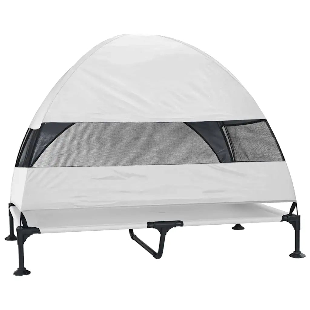 Letto per Cani Elevato Grigio Argento 127 x 81 x 108 cm CFW7610364