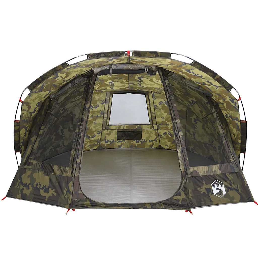 vidaXL Tenda da Pesca per 5 Persone Mimetica Impermeabile