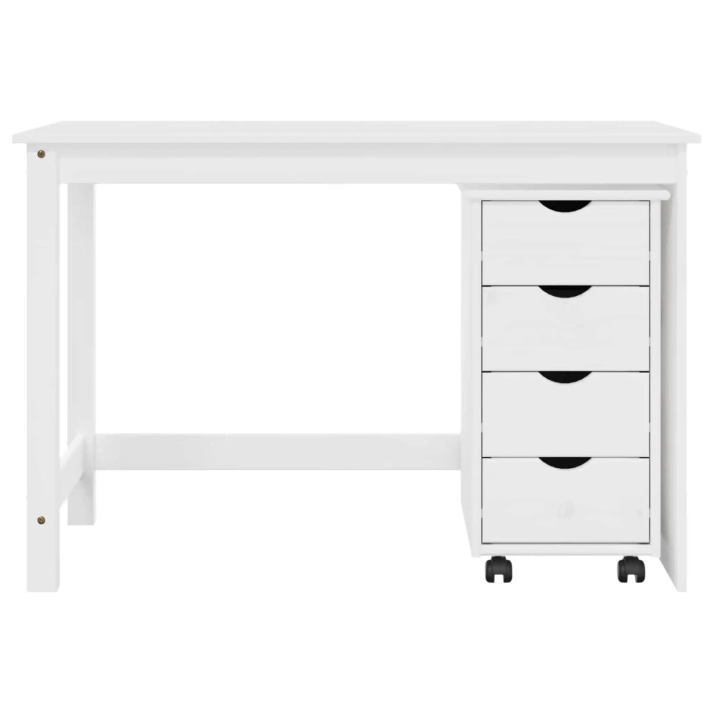 Set di Scrivania e Armadietto 2 pz Bianco 3438771